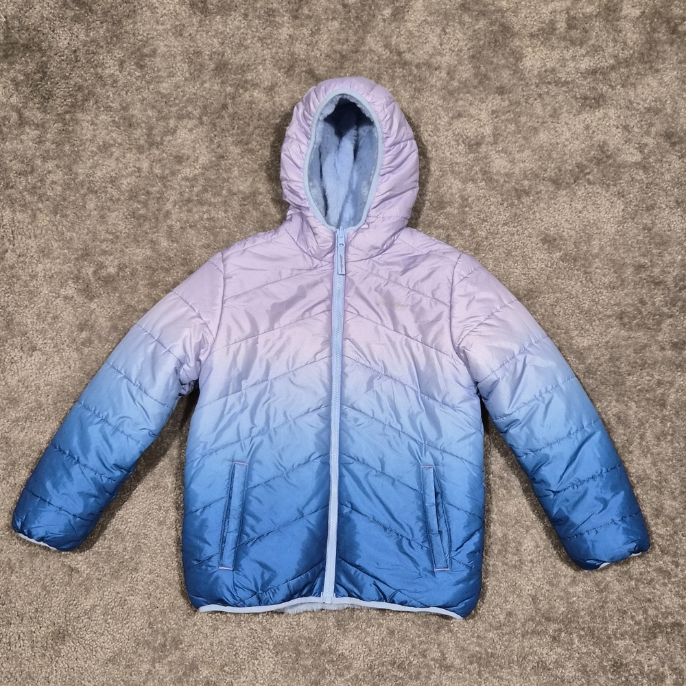 Eddie Bauer Kids Blue and Purple Reversible Jacket